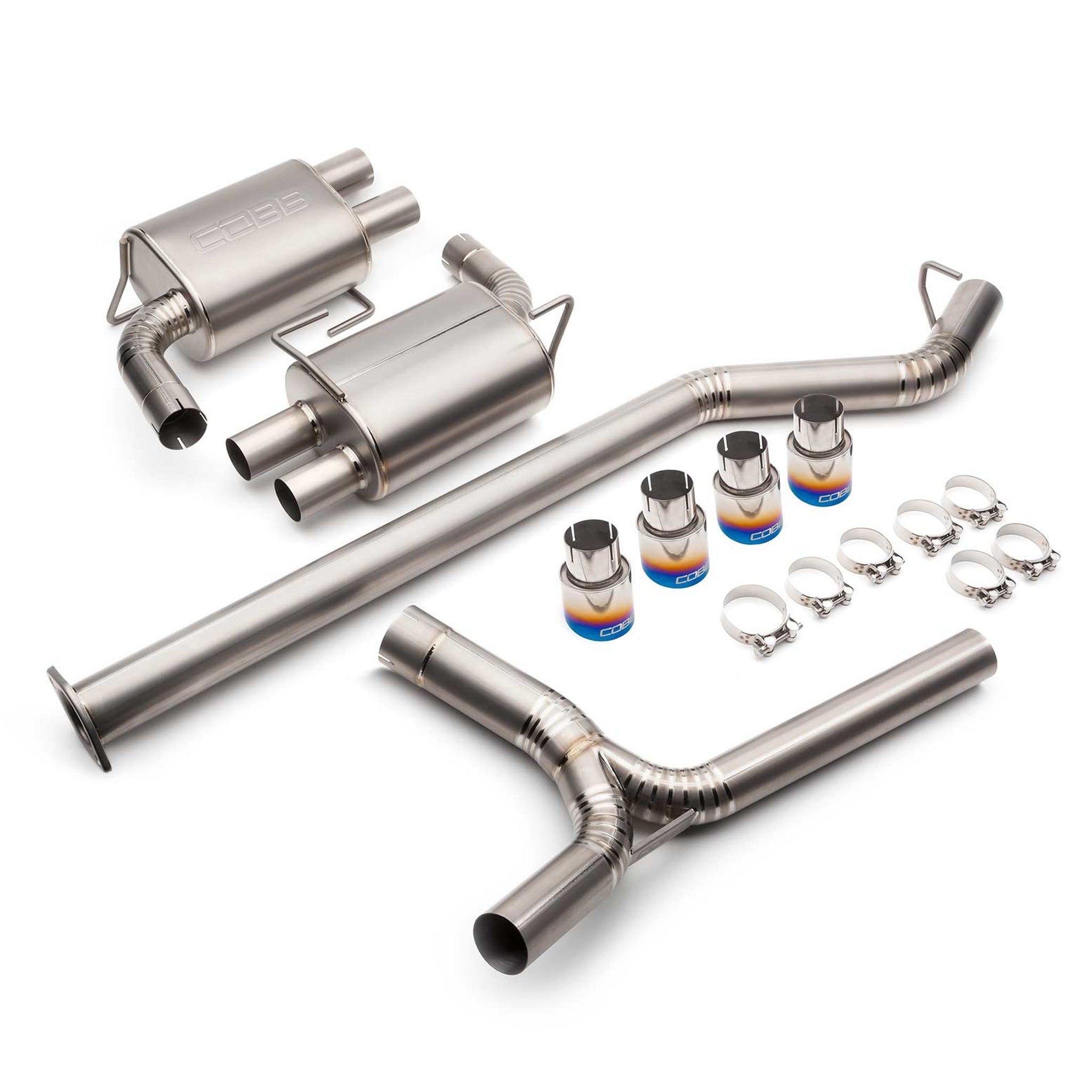 Cobb Tuning 2022-2026 Subaru WRX Titanium Catback Exhaust (Incl. Burnt Ti Tips) | 516160