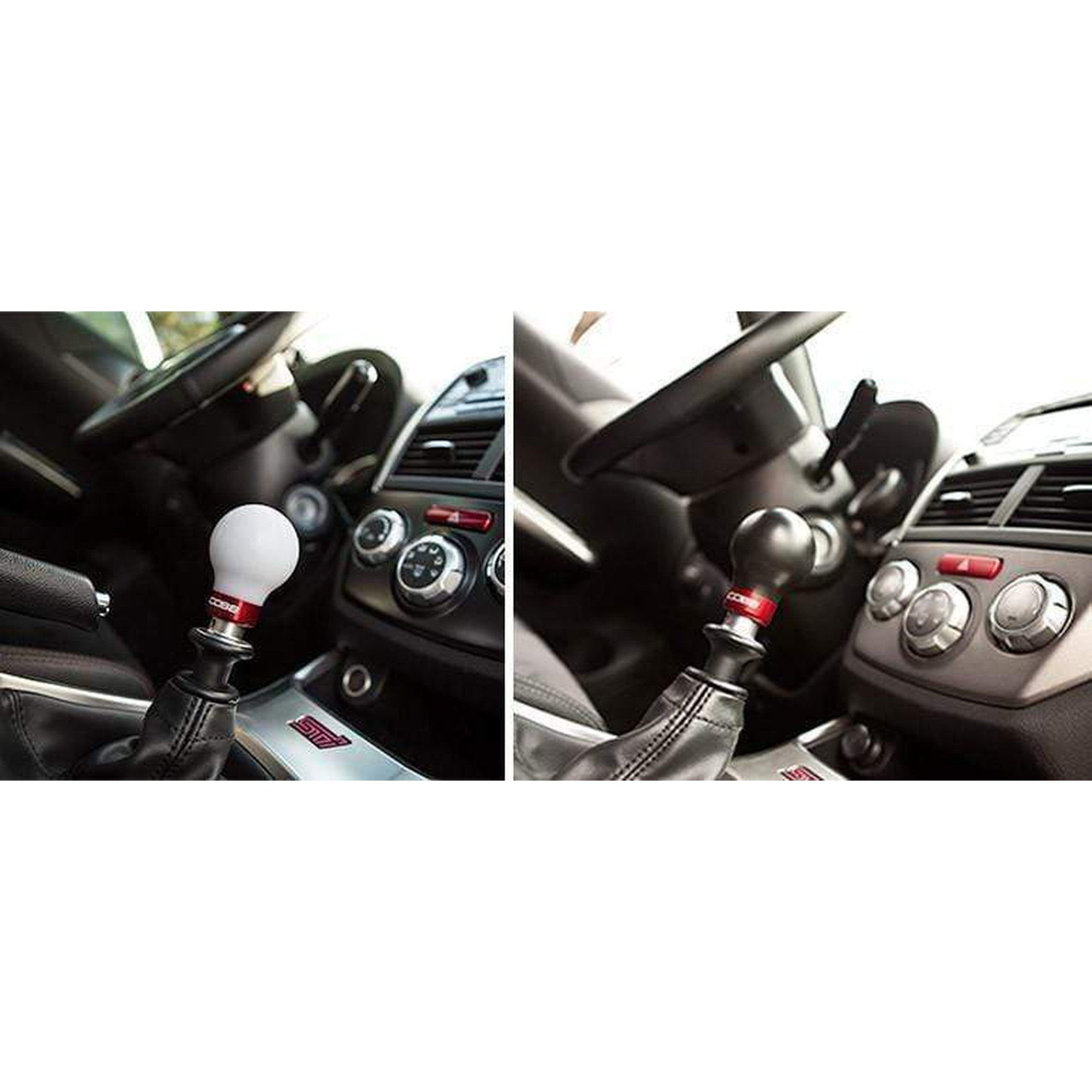 Cobb Tuning Shift Knob White w/ Black Subaru WRX 15-26 / STI 04-21 / Legacy GT Spec B 06-09 / Legacy GT 10-12 | 213350-W-BK