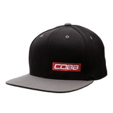 Cobb Tuning Snapback Cap - Black/Gray | CO-CAP-RED-BAR