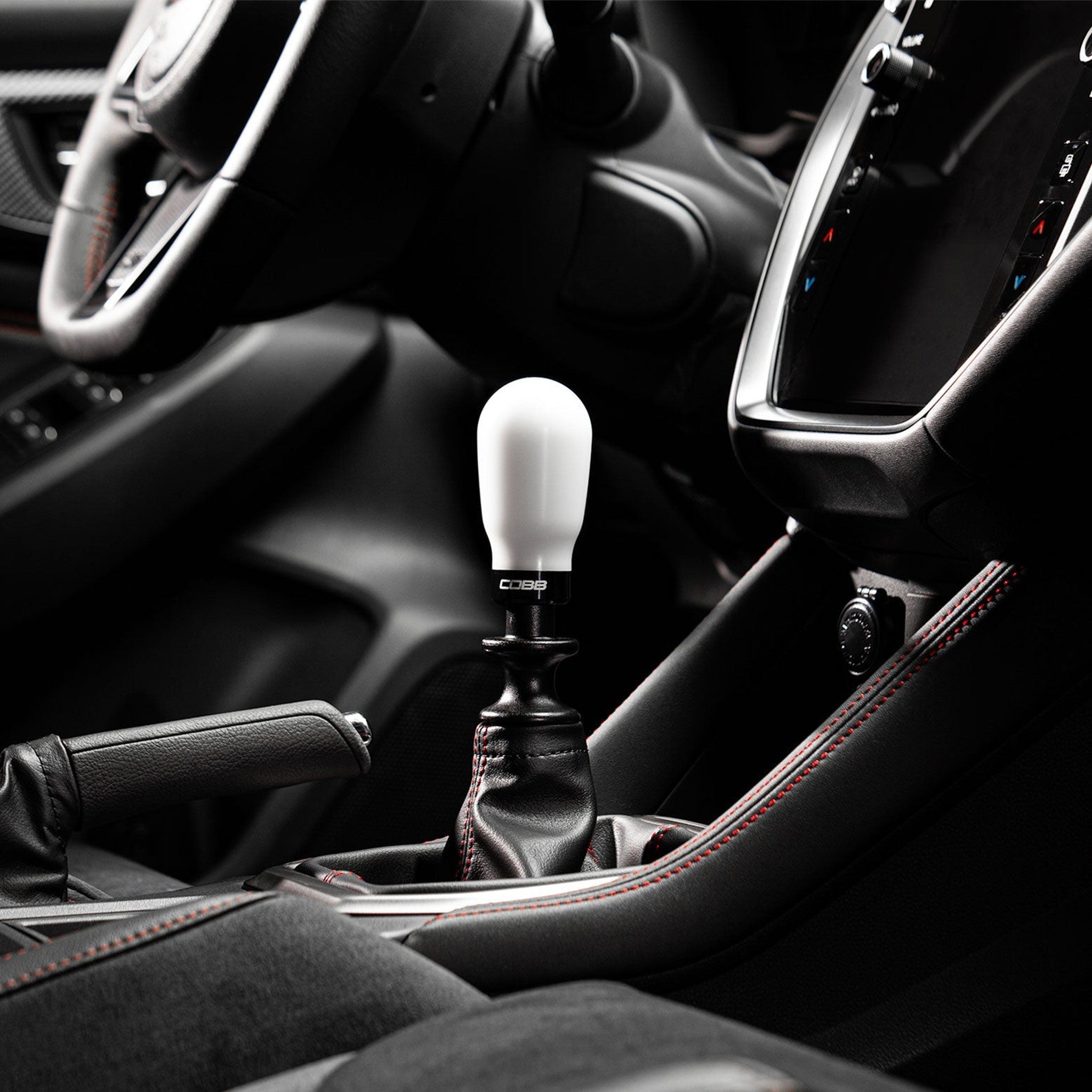 Cobb White 6-Speed Tall Weighted Shift Knob Subaru WRX 15-26 / STI 04-14 / Legacy GT 06-09 | 213370-W
