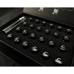 Cosmis Racing Wheels Close Ended Lug Nuts Black M12x1.5mm (set of 20)