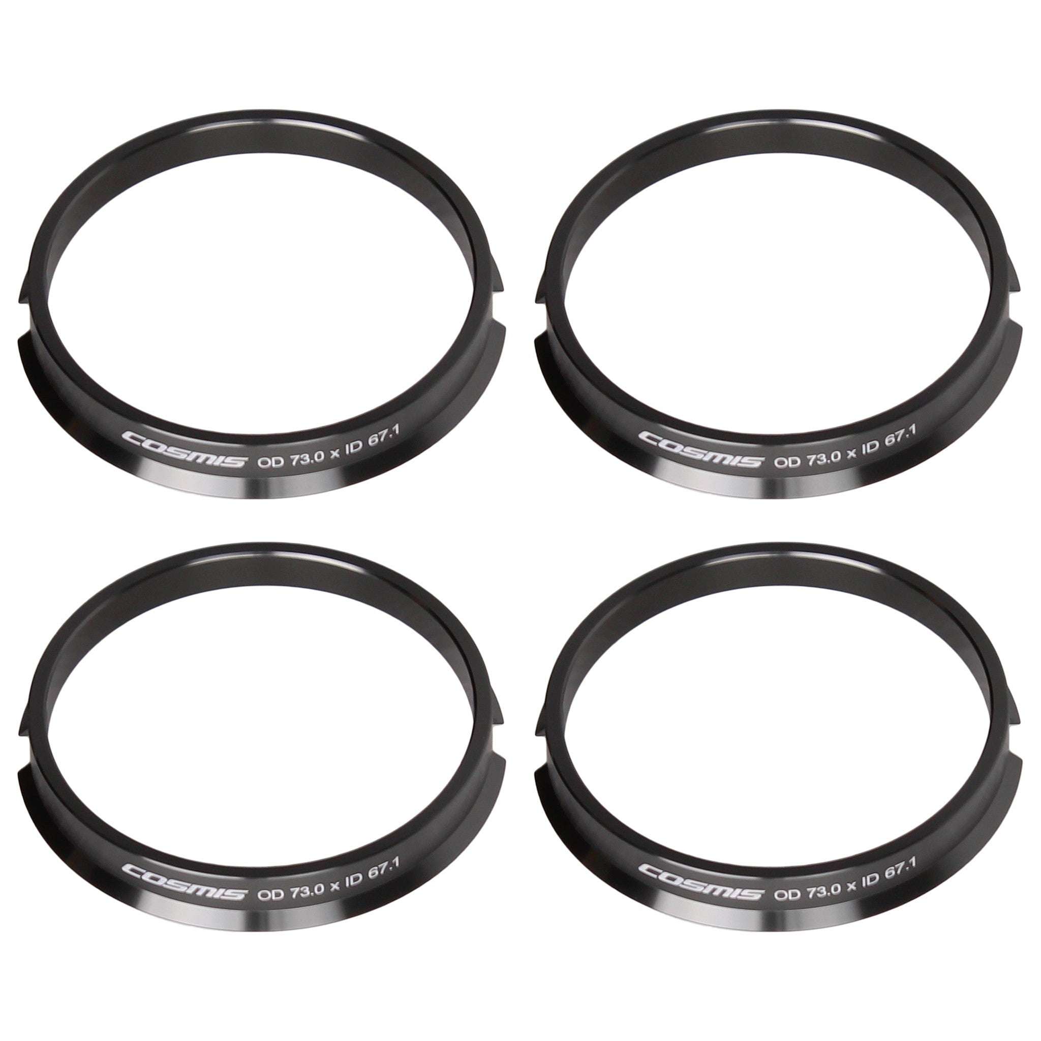 Cosmis Wheels Aluminum Hub Centric Rings (Set of 4)