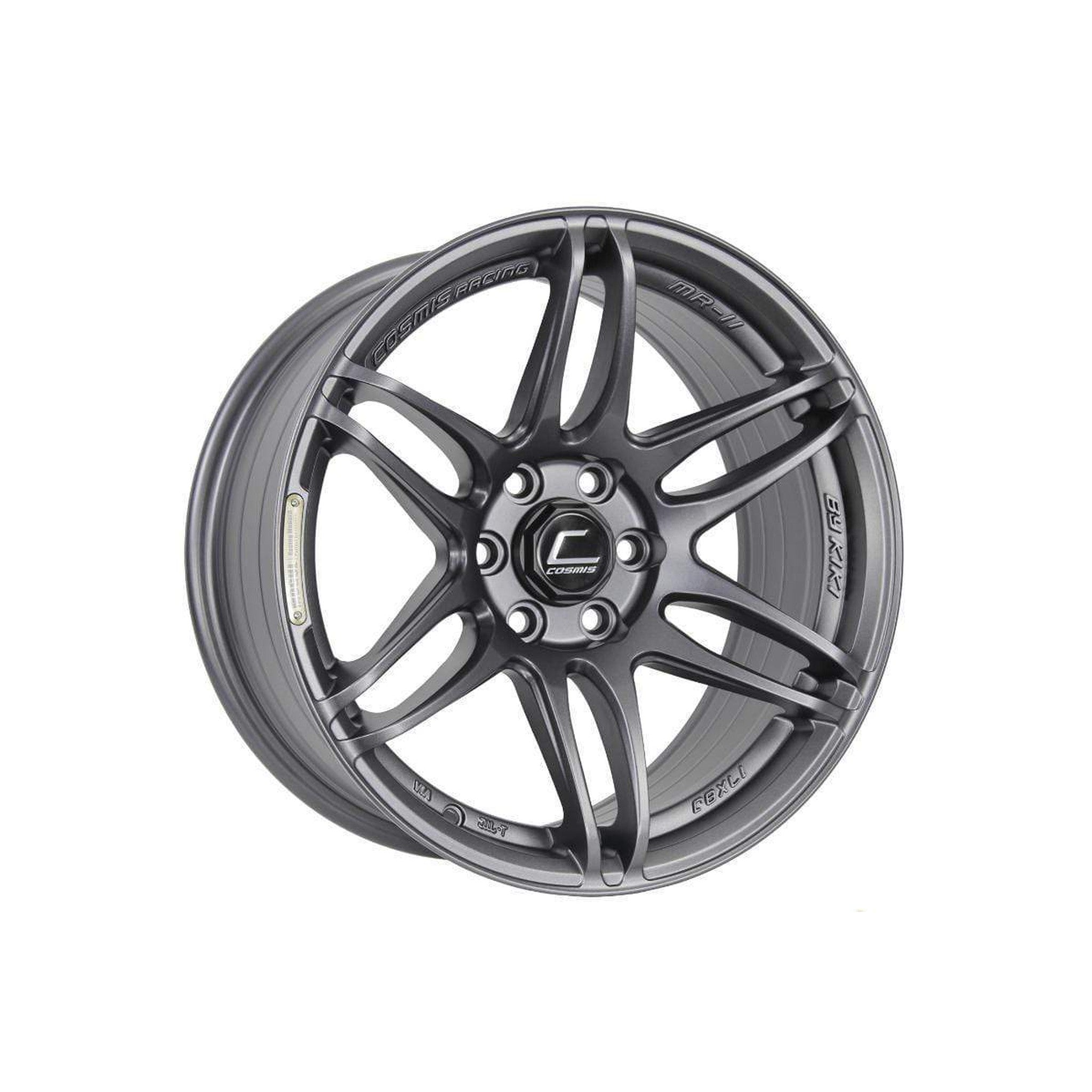 Cosmis Wheels Matte MRII Gunmetal Wheel 17x8 +15 6x114.3
