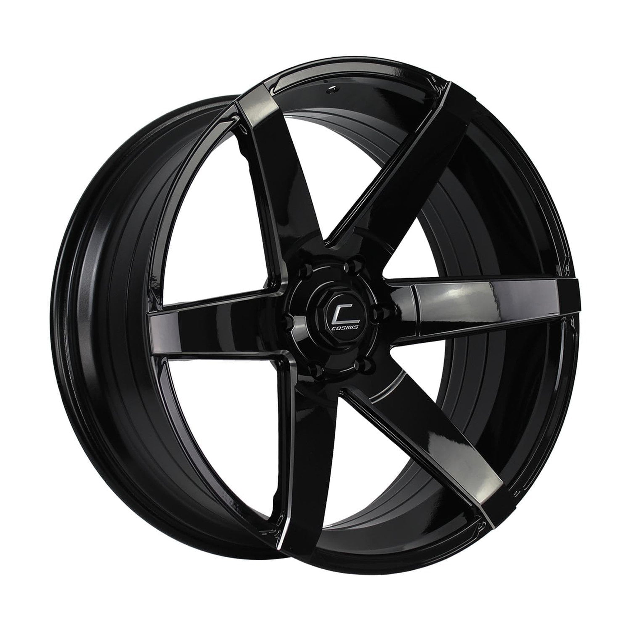 Cosmis Wheels S1 Black Wheel w/ Milled Spokes 22x9.5 +0 6x139.7