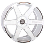 Cosmis Wheels S1 White w/ Milled Spokes 18x10.5 +5 5x114.3 Wheel