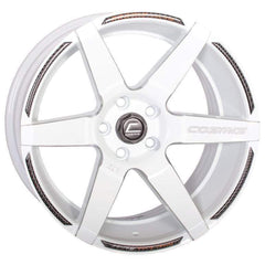 Cosmis Wheels S1 White w/ Milled Spokes 18x9.5 +15 5x114.3 Wheel