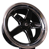 Cosmis Wheels XT-005R Black w/ Machined Lip + Spokes 18x9 +30 5x120