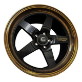 Cosmis Wheels XT-005R Flat Black w/ Copper Lip 18x9 +35 5x114.3