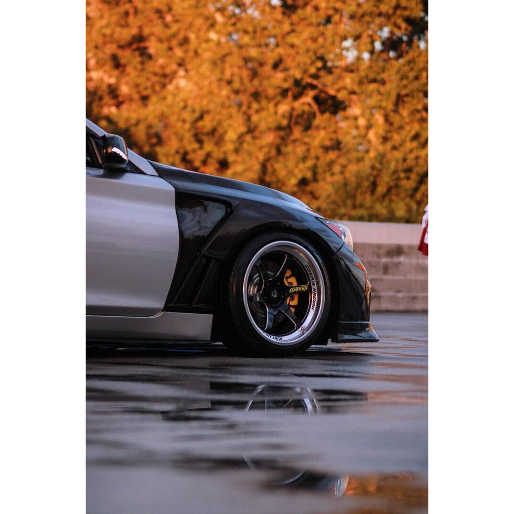 Cosmis Wheels XT-006R Black w/ Machined Lip Wheel 18x9.5 +10 5x114.3