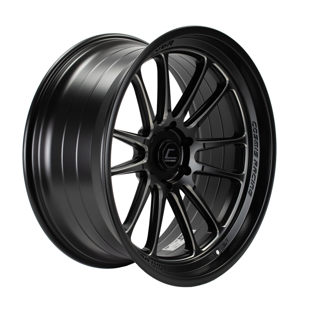 Cosmis Wheels XT-206R Matte Black with Machined Spokes Wheel