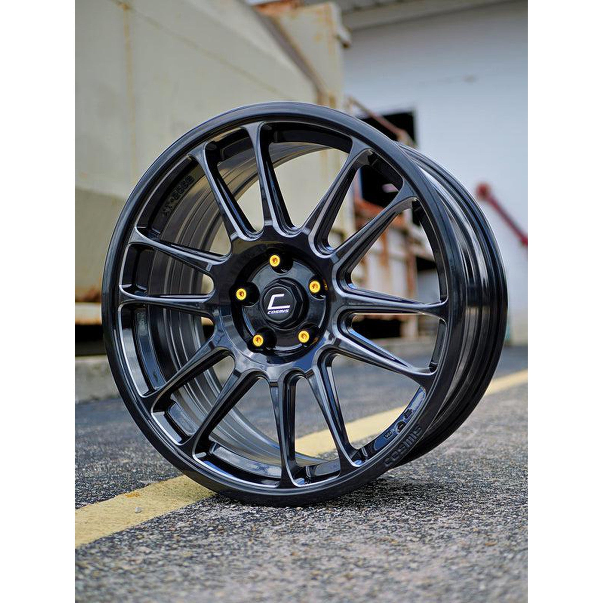 Cosmis Wheels XT206E 19x8.5 +35 5x114.3 Black Machined Spoke | XT206E-1985-35-5x114.3-BMS