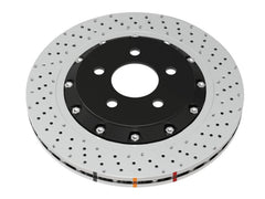 DBA Front 5000 Series 2-Piece Drilled Rotor w/Black Hat Subaru STI 2018-2021 | 53050BLKXD-10