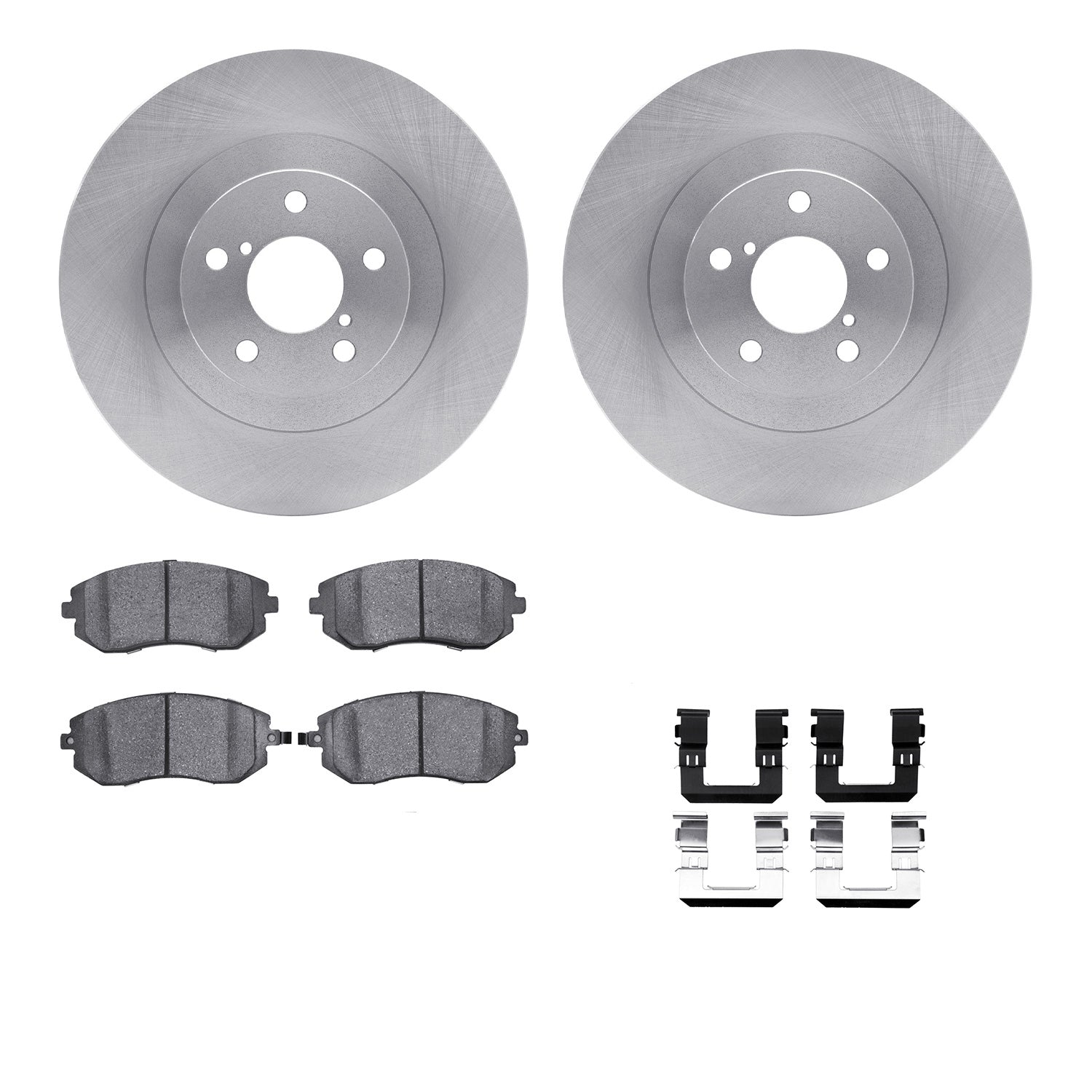 DFC 5000 Advanced Ceramic Brake Pad, Hardware & Rotor Package Subaru Legacy N/A 06-12 / Outback N/A 05-12 | 6512-13195