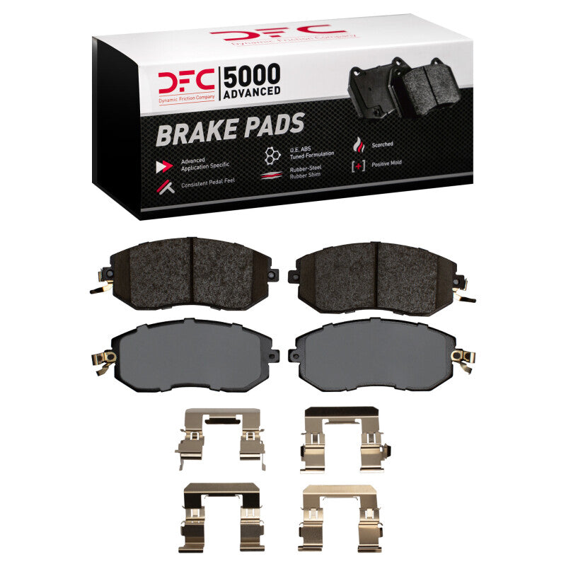 DFC Front 5000 Advanced Ceramic Brake Pad, Hardware & Rotor Package Subaru BRZ Non Brembo / Scion FR-S / Toyota 86 2013-2020 | 6512-13200