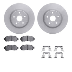 DFC Front GeoSPEC Coated Brake Rotors & 5000 Advanced Ceramic Brake Pads w/ Hardware Subaru Forester 2019-2024 | 4512-13088