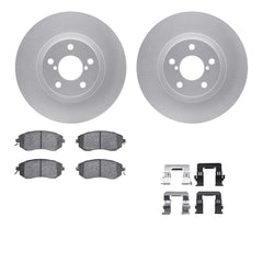 DFC Front GeoSpec Blank Rotors & 5000 Advanced Ceramic Brake Pads w/Hardware Subaru BRZ 2013-2015 | 4512-13050