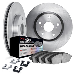 DFC Front Plain Brake Rotors & 4000 HybriDynamic Brake Pads w/ Hardware Subaru Impreza 2017-2023 | 6812-13055