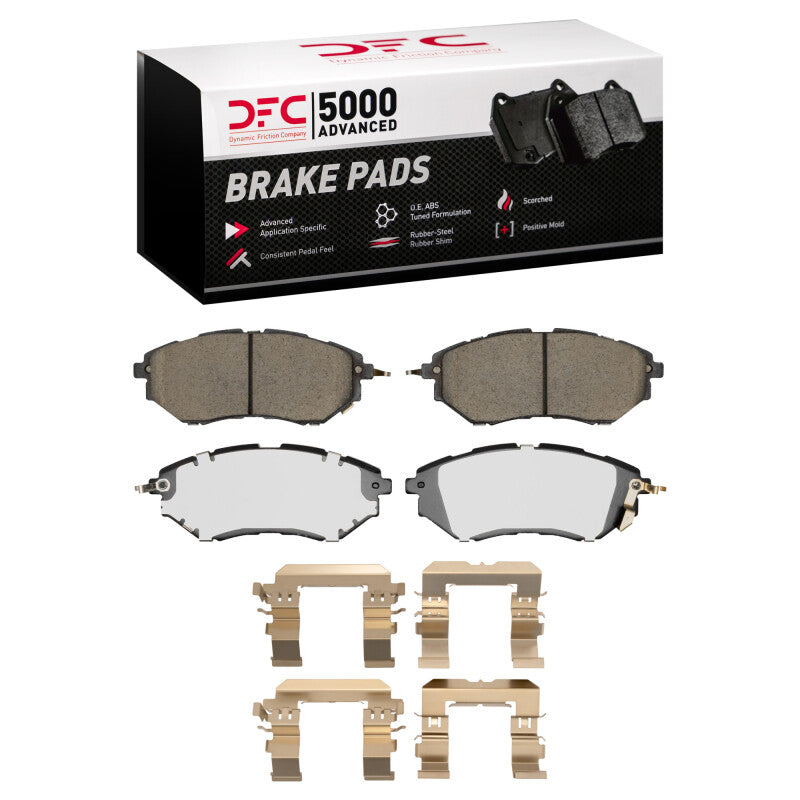 DFC Front & Rear 5000 Advanced Ceramic Brake Pad & GeoSPEC Rotor Package Subaru WRX 16-21 w/ EyeSight Technology | 4504-13033