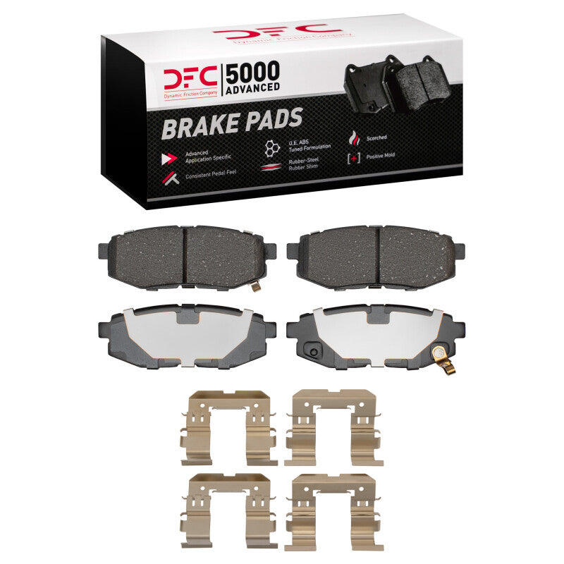 DFC Rear 5000 Advanced Ceramic Brake Pad & GeoSPEC Rotor Package Subaru BRZ / Scion FR-S / Toyota 86 13-26 | 4512-13066