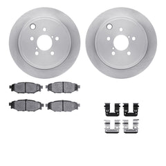 DFC Rear 5000 Advanced Ceramic Brake Pad, Hardware & Rotor Package Subaru WRX 2012-2014 | 6512-13153