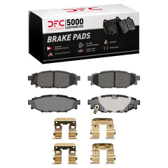 DFC Rear 5000 Advanced Ceramic Brake Pad & Rotor Package Subaru WRX 2012-2014 | 6502-13153