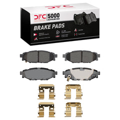 DFC Rear 5000 Advanced Ceramic Brake Pads & Hardware Kit Subaru WRX 2016-2021 w/ Manual Parking Brake | 1551-1114-01