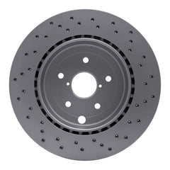 DFC Rear GeoSPEC Coated Drilled Brake Rotor Subaru STI 2018-2021 | 624-13042