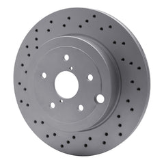 DFC Rear GeoSPEC Coated Drilled Brake Rotor Subaru STI 2018-2021 | 624-13042