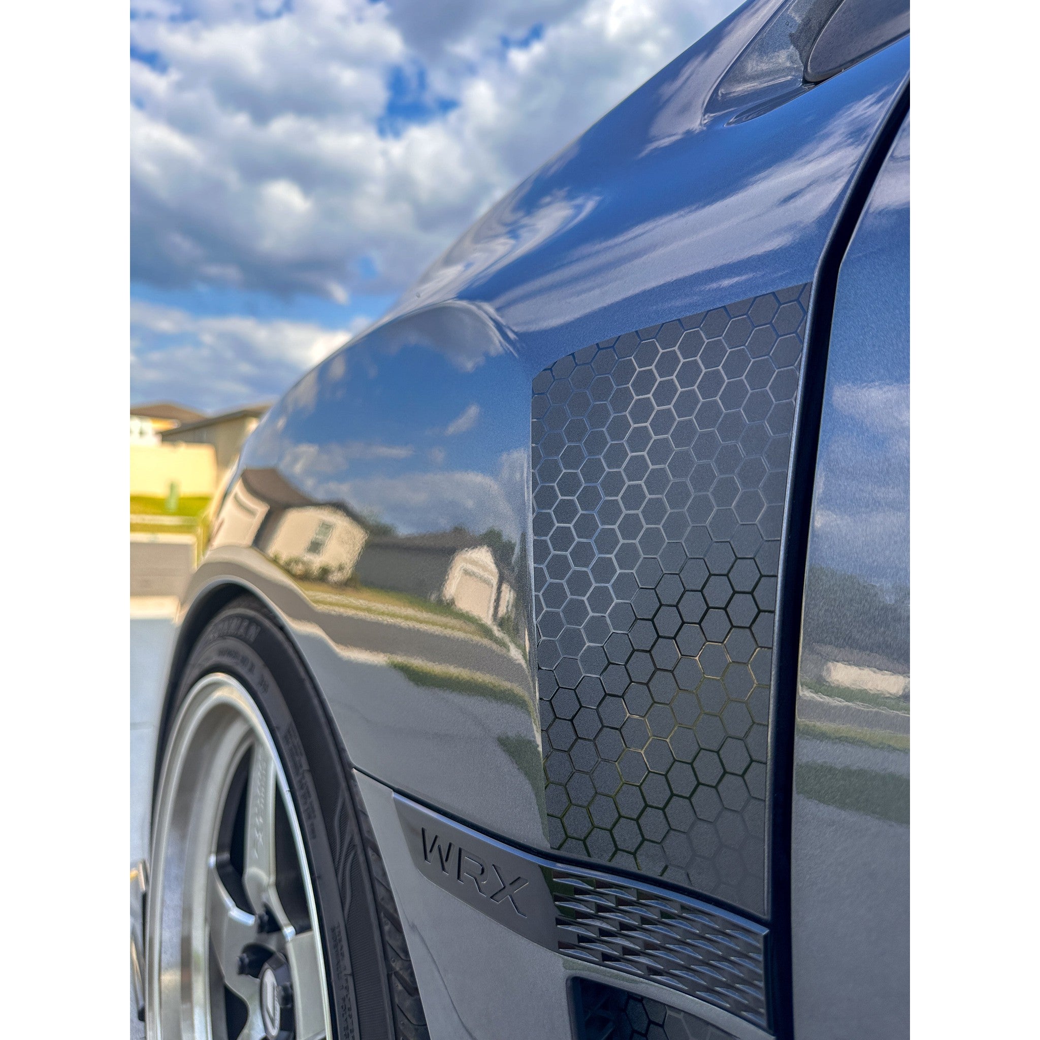 DTC 2015-2021 WRX/STI Carbon Fiber Upper & Lower Fender Vent Vinyl Overlays