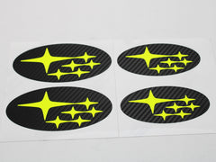 DTC Carbon Emblem Overlays Non-Sport Grille Hatch Subaru WRX 08-14 / STI 08-14