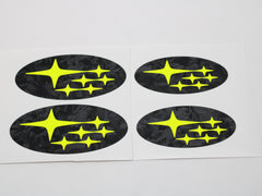 DTC Carbon Emblem Overlays Non-Sport Grille Hatch Subaru WRX 08-14 / STI 08-14