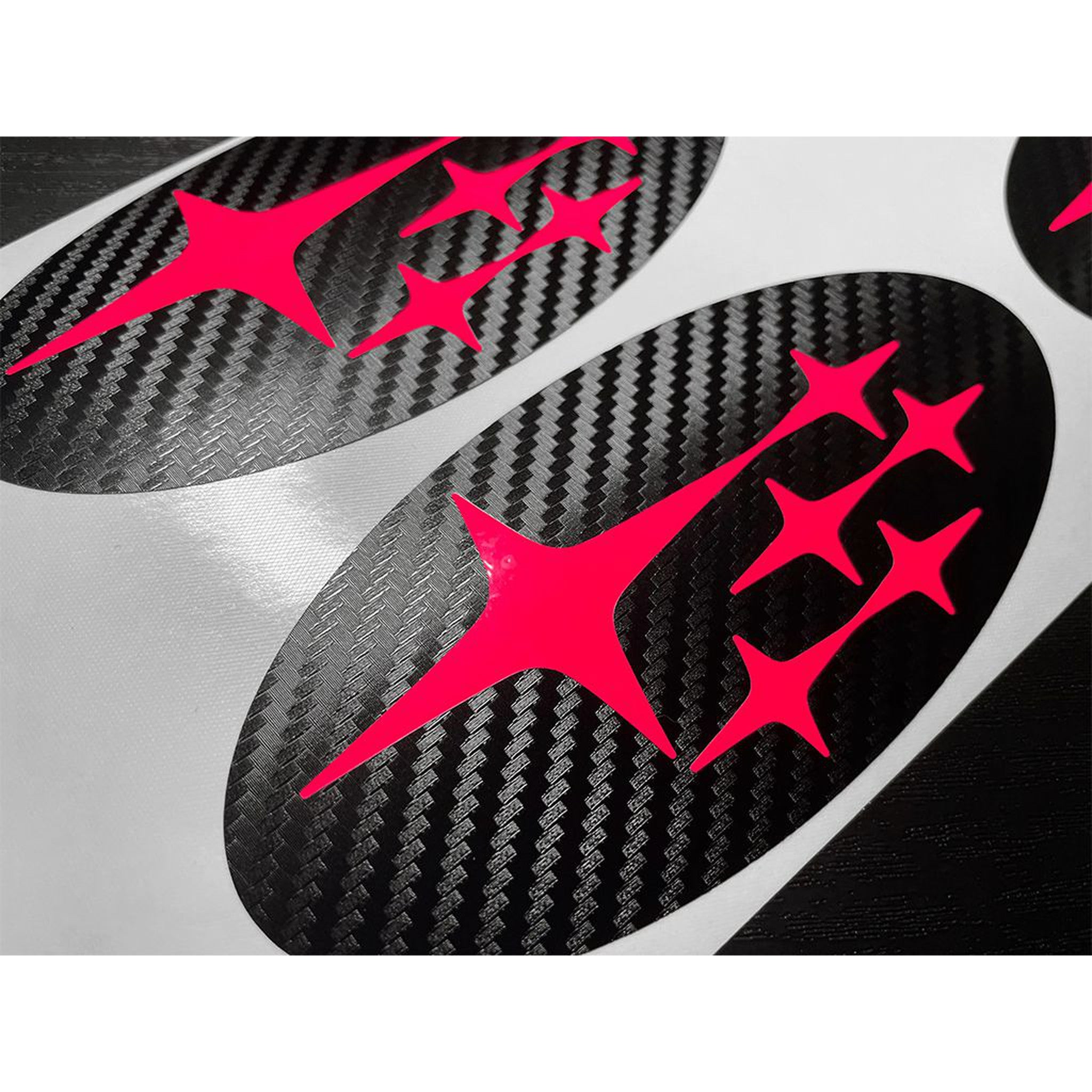 DTC Carbon Fiber Front and Rear Emblem Overlay Pair Subaru Legacy 2015-2018