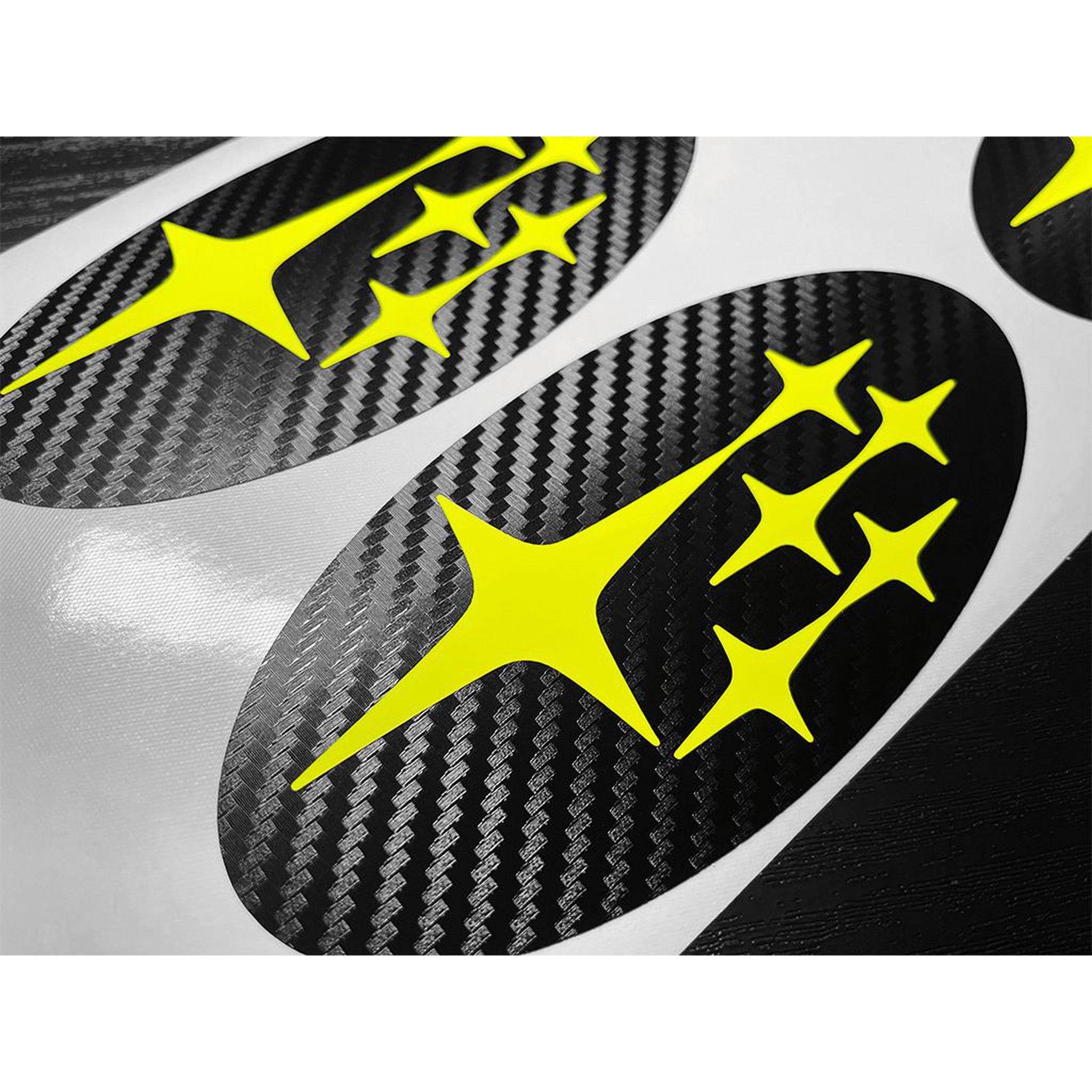 DTC Carbon Fiber Front and Rear Emblem Overlay Pair Subaru Legacy 2015-2018