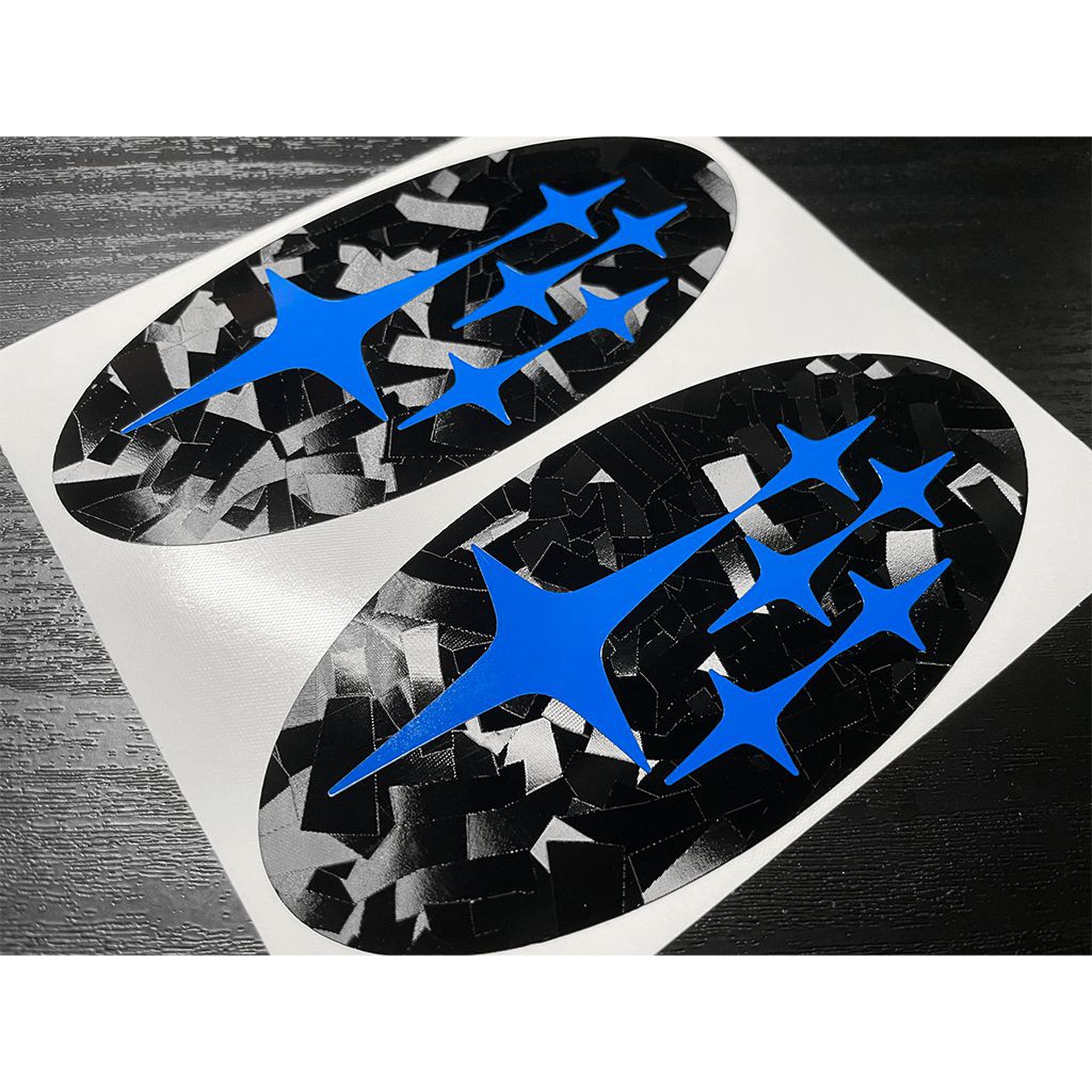 DTC Carbon Fiber Front and Rear Emblem Overlay Pair Subaru Legacy 2015-2018