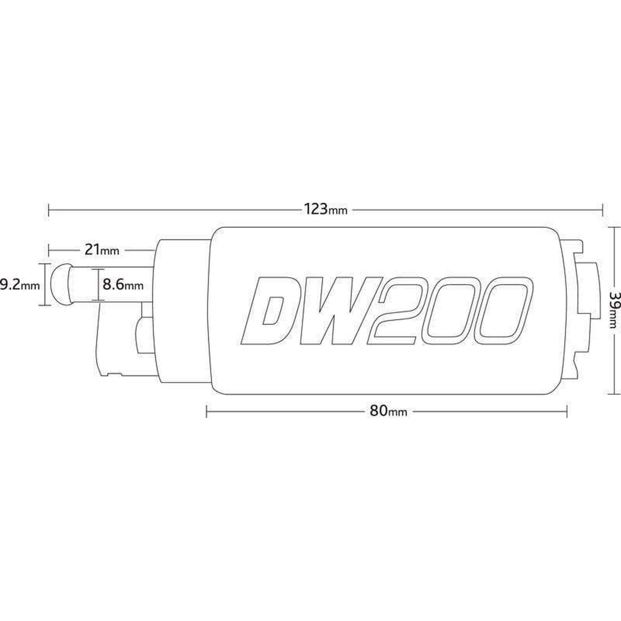DeatschWerks DW200 Fuel Pump Infiniti G35 2003-2008 / Nissan 350z 2003-2009 / Subaru Legacy GT 2010-2012 | 9-201s-1005