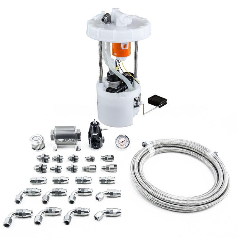 DeatschWerks DW400 Pump Module & Return Kit w/PTFE Fuel Lines Honda Civic Si 2006-2011 | 9-401-608-7041