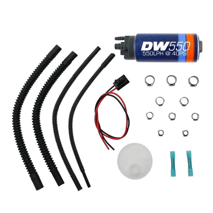 DeatschWerks DW550 Series 550lph In-Tank Fuel Pump w /Universal Install Kit | 9-551-0500