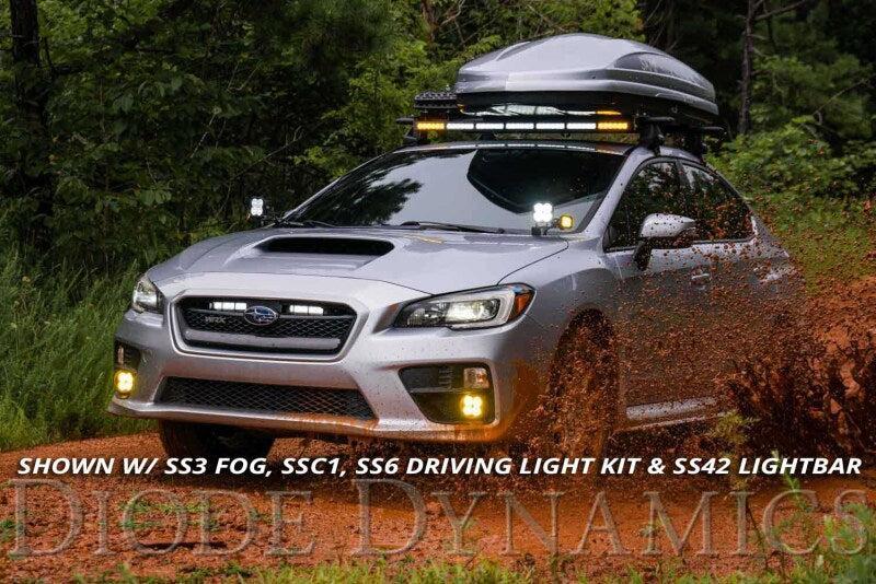 Diode Dynamics C2 Pro Stage Series 2in LED Ditch Light Kit White Combo Subaru WRX / STI 2015-2021 | DD6618