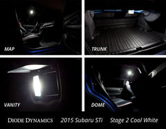 Diode Dynamics Interior Light Kit Stage 1 Cool White Subaru WRX / STI 2015-2021 | DD0266