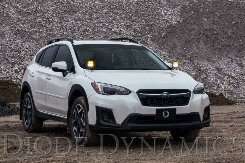 Diode Dynamics Pro SS3 LED Ditch Light Kit Yellow Combo Subaru Crosstrek 2018-2023 | DD6561