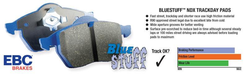EBC Bluestuff NDX Full Race Rear Brake Pad Set BRZ / 86 / FR-S 2013-2020 | DP51758NDX