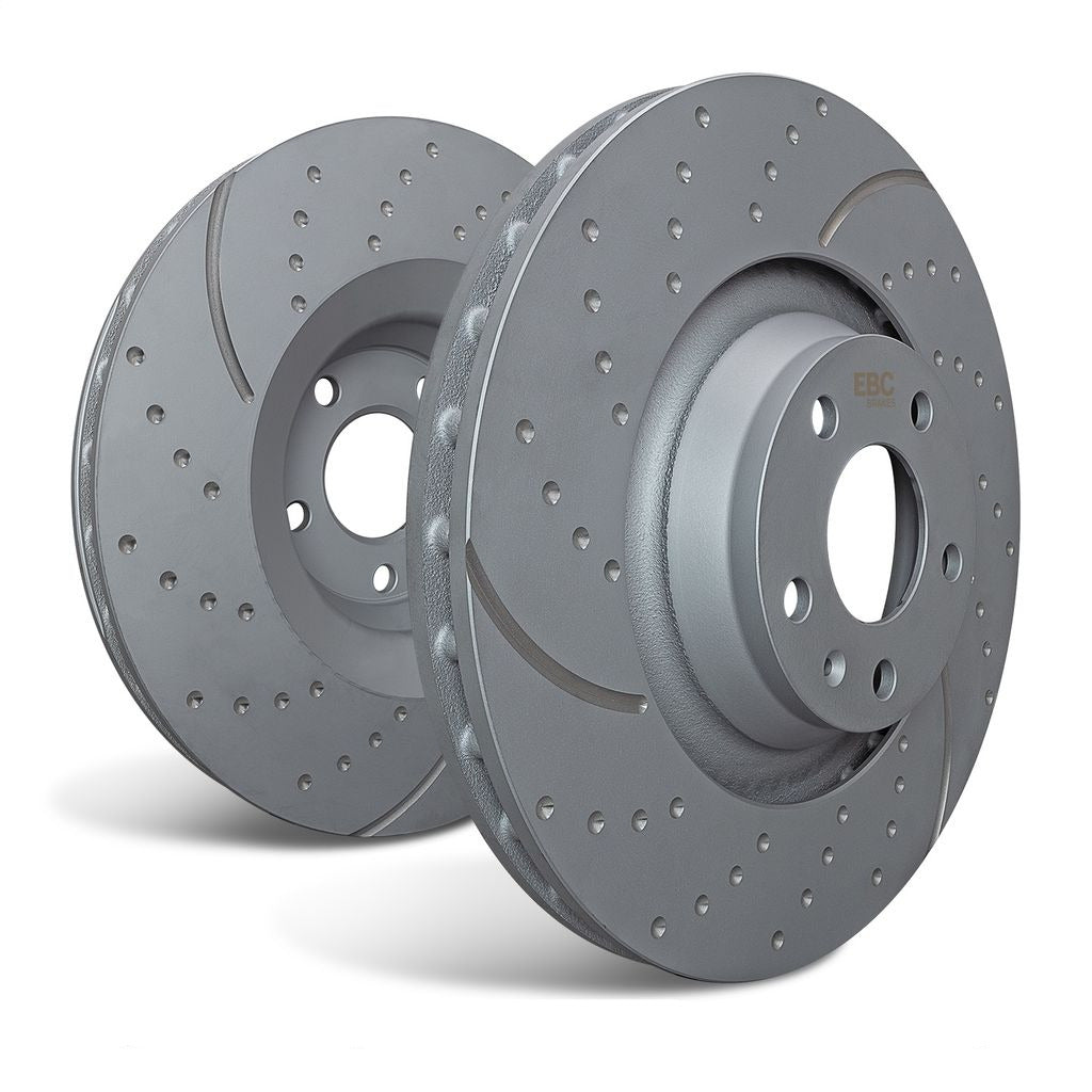 EBC Front GD Sport Slotted & Drilled Rotors & Greenstuff Pads Kit Honda Civic Si 2017-2020 | S10KF1716