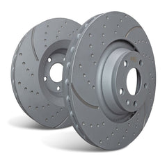 EBC Front GD Sport Slotted & Drilled Rotors & Greenstuff Pads Kit Honda Civic Si 2017-2020 | S10KF1716