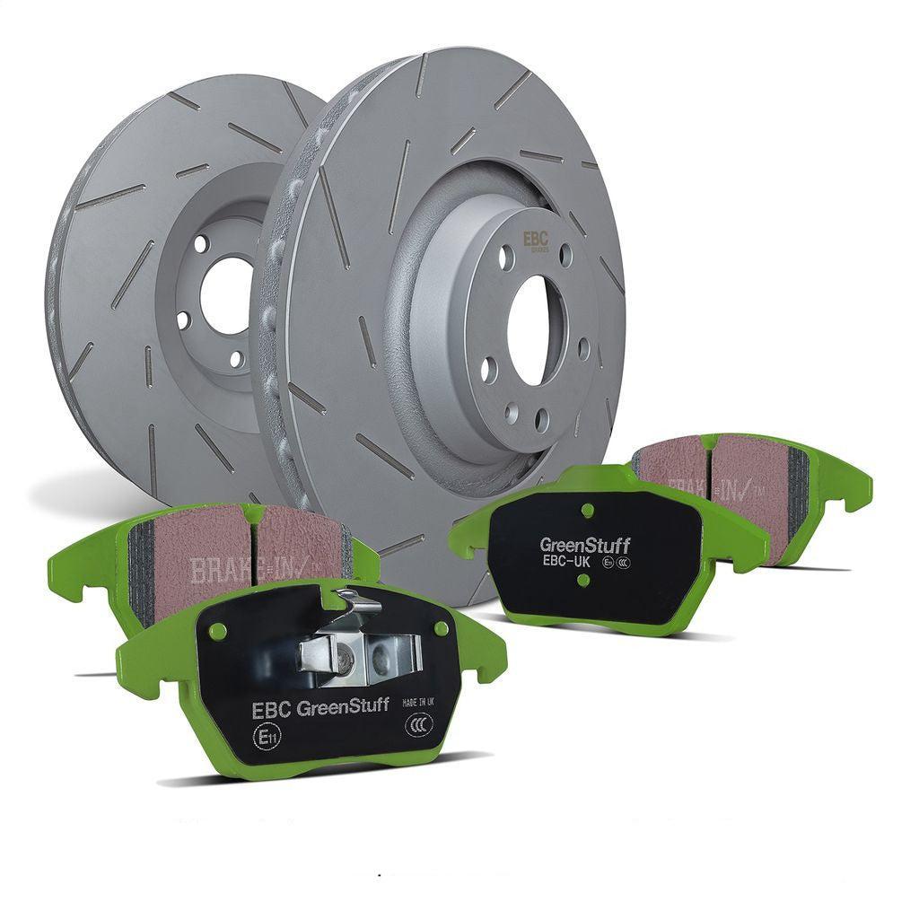 EBC Front USR Slotted Brake Rotors & S2 Greenstuff Brake Pads Kit Honda Civic SI 2017-2020 | S2KF1890