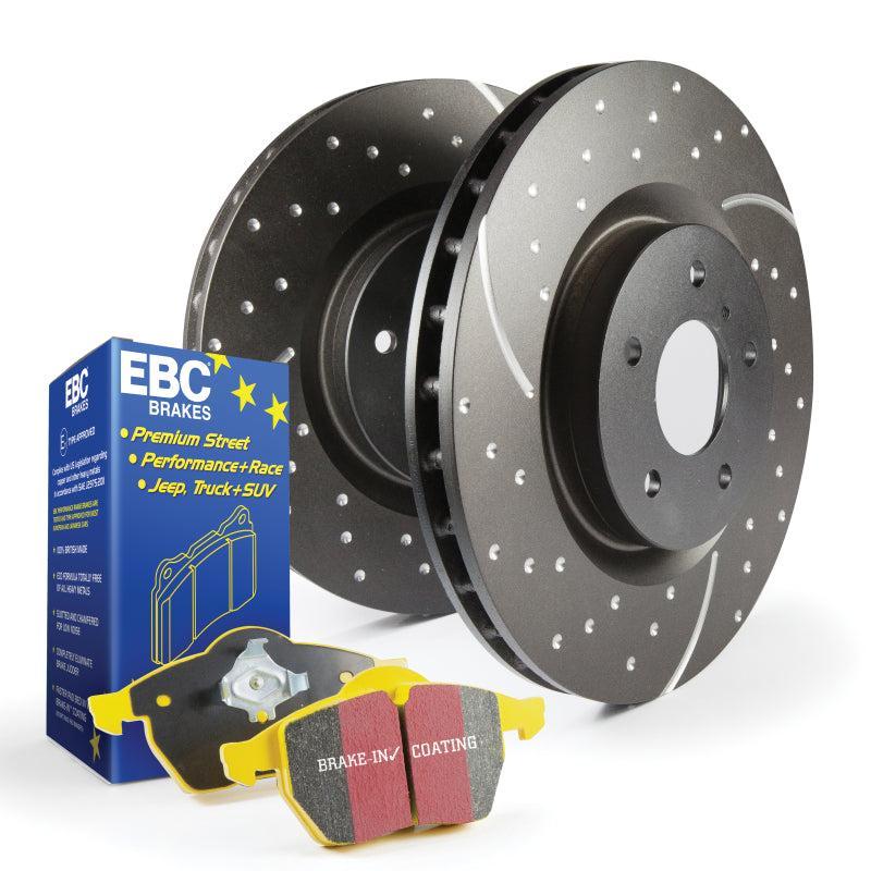 EBC GD Sport Slotted and Dimpled Rear Yellowstuff Pads & Rotors Honda Civic Type R 2017-2021| S5KR1760