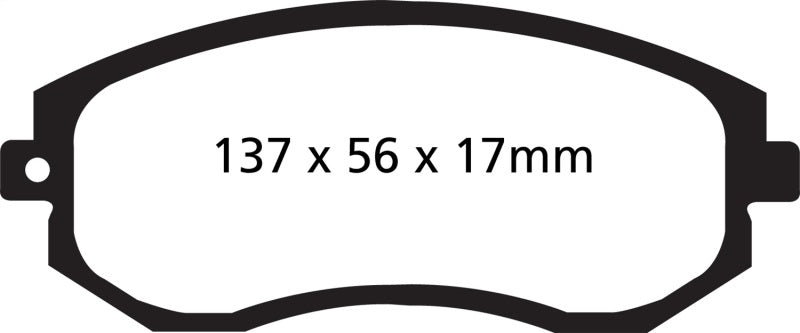 EBC Greenstuff Front Brake Pads Subaru BRZ 13-26 / Toyota 86/GR86 / Scion FR-S 13-26 | DP21884