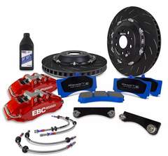 EBC Racing Red 6-Piston 355mm Rotors Apollo Front Big Brake Kit 2002-2014 WRX / 2004-2021 STI / 1993-2007 Impreza | BBK054RED-1