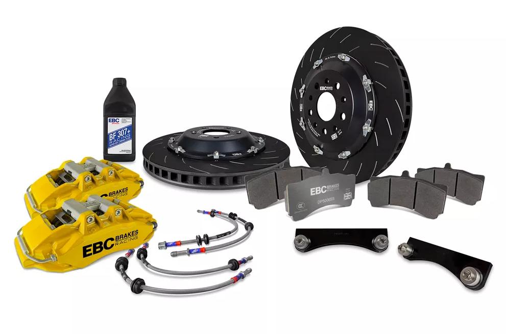 EBC Racing Yellow 6-Piston 355mm Rotors Apollo Front Big Brake Kit 2002-2014 WRX / 2004-2021 STI / 1993-2007 Impreza | BBK054YEL-1