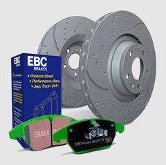 EBC S10 Greenstuff 2000 Rear Brake Pads and GD Rear Rotors Kit Subaru WRX 2022-2026 | S10KR1512