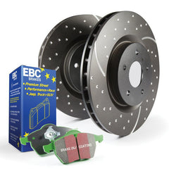 EBC S10 Kits Greenstuff Brake Pads and GD Sport Rotors Rear Subaru WRX w/o Eyesight Tech 2015-2021 | S10KR1381
